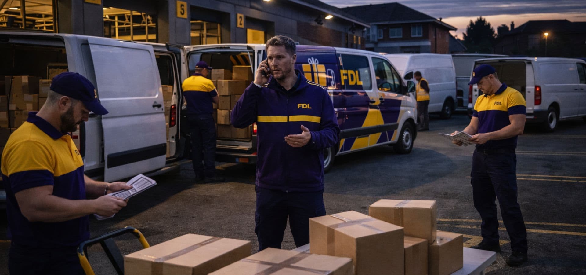 FDL PARCEL NETWORK depot and dispatch operations